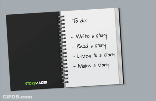 A Notebook With To Do Written On It GIF