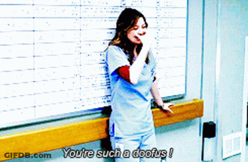 A Nurse Says You 'Re Such A Doofus In Front Of A Whiteboard GIF