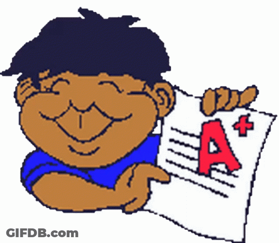 A+ On My Paper GIF