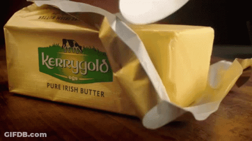 A Package Of Kerrygold Pure Irish Butter GIF
