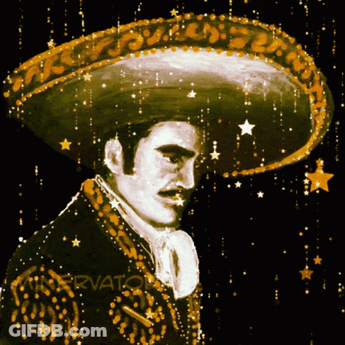 A Painting Of A Man Wearing A Sombrero With The Word " Observatory " On The Bottom GIF