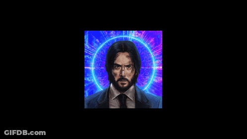 A Painting Of A Man With A Beard In A Suit GIF