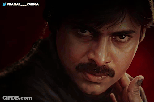 A Painting Of A Man With A Mustache Has The Name Pranay_varma On The Bottom GIF
