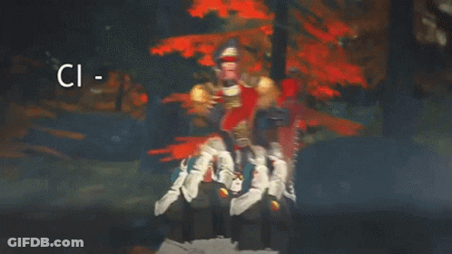 A Painting Of A Man With The Words Hero Of The Imperium On The Bottom GIF