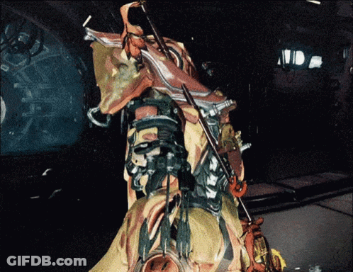 A Painting Of A Person Holding A Sword And A Bow GIF