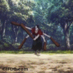 A Painting Of A Person Riding A Horse In A Field . GIF