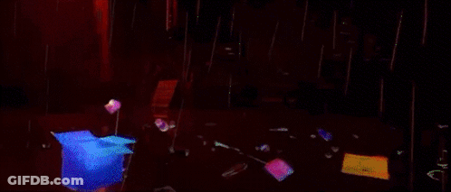Person Surrounded By Flames Painting GIF