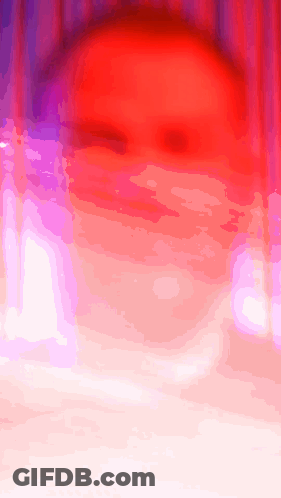 A Painting Of A Red And Purple Background With A White Border GIF