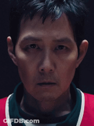 A Painting Of A Soldier Wearing A Helmet And Looking At The Camera GIF