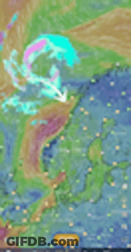 A Painting Of A Swirl In The Sky GIF