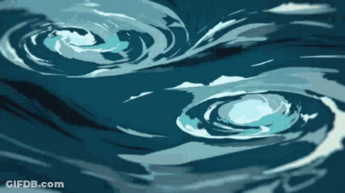 A Painting Of A Swirl In The Water GIF