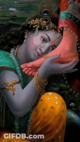 A Painting Of A Woman Holding Another Woman 'S Foot With Tears Running Down Her Face GIF