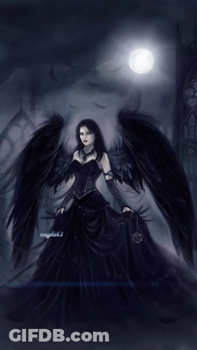 Woman With Black Wings Maggie63 GIF