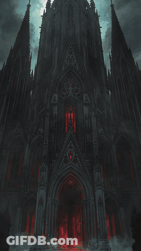 A Painting Of A Wooden Cross On Top Of A Rocky Hill With The Words Of Hate Below It GIF