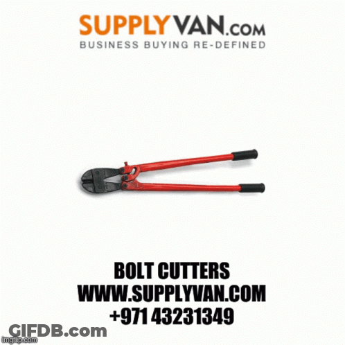 A Pair Of Bolt Cutters With Green Handles On A Supplyvan.com Website GIF