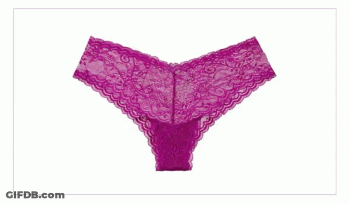 A Pair Of Grey Lace High Waisted Underwear GIF