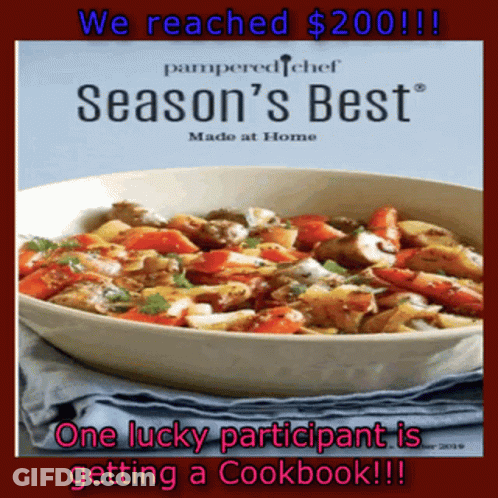 A Pampered Chef Season 'S Best Cookbook GIF