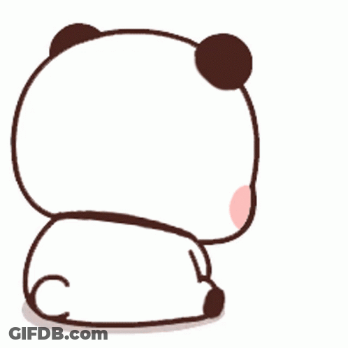 A Panda Bear Is Sitting Down And Crying With Chinese Writing Behind Him GIF