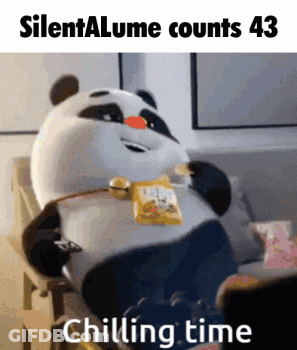 A Panda Bear Is Sitting On A Couch With A Bag Of Chips In His Mouth GIF