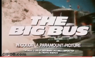 A Paramount Picture Of A Big Bus In Color GIF