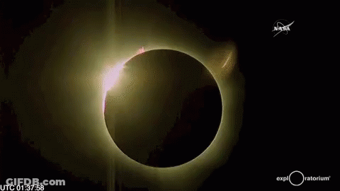 A Partial Eclipse Of The Sun Is Captured By The Nasa GIF