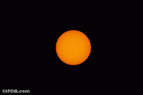 A Partial Eclipse Of The Sun With A Ring Of Light Around The Moon GIF