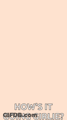 A Pattern Of Blue Cats With The Words " How 'S It Going Girlie " GIF