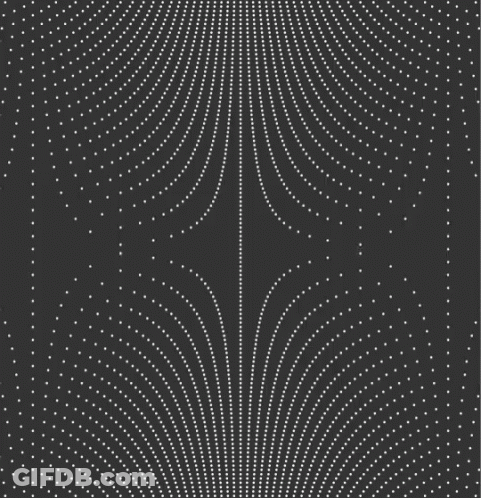 A Pattern Of White Dots On A Black Background Looks Like An Optical Illusion GIF
