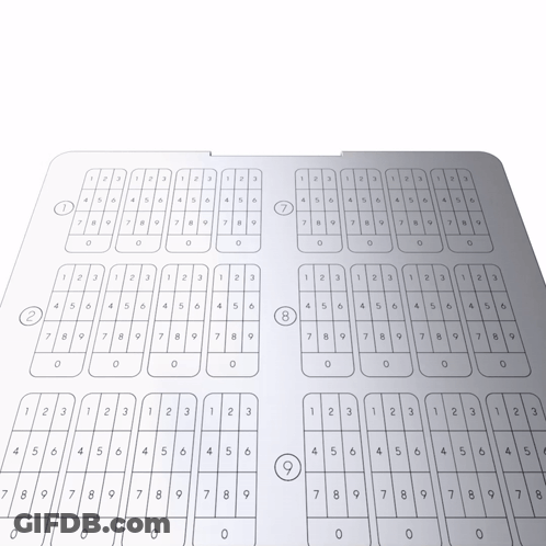 Pen Drawing Numbers 1 To 8 GIF