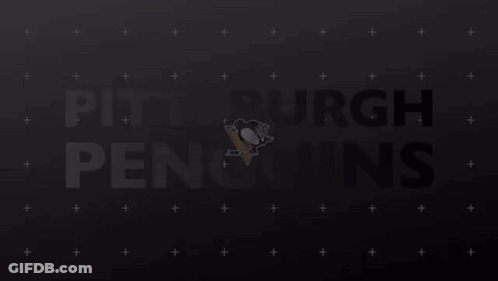 A Penguin Holding A Hockey Stick Is Surrounded By The Word Goal GIF