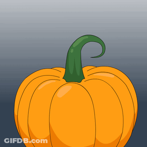 A Penguin In A Pumpkin With The Words Boo Written Above It GIF