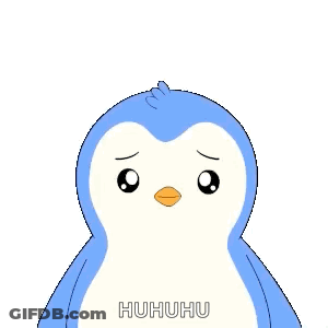 Penguin Covering Face Saying Sorry GIF