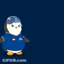 A Penguin Is Sleeping With A Soccer Ball And The Word Netherlands Is Above Him GIF