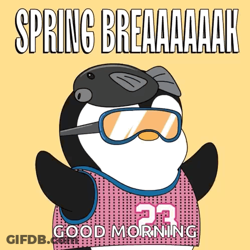 A Penguin Wearing Sunglasses And A Jersey With The Number 23 GIF