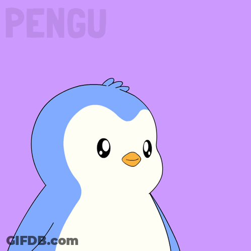 A Penguin With Angel Wings And The Words Hallelujah On The Bottom GIF