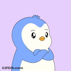 A Penguin With The Words " I Don 'T Know " Behind It GIF