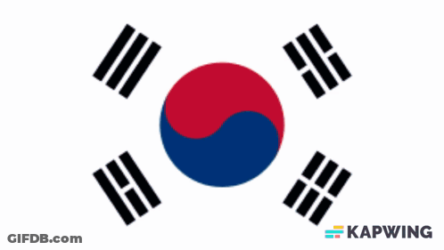 A Pepsi Logo And A Korean Flag Are Displayed GIF