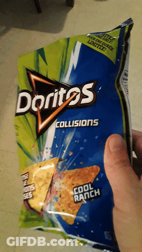 A Person Holding A Bag Of Doritos Cool Ranch GIF