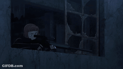 A Person Holding A Gun With A Light Coming Out Of Their Mouth GIF