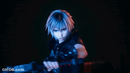 A Person Holding A Red Light Sword In A Dark Room GIF