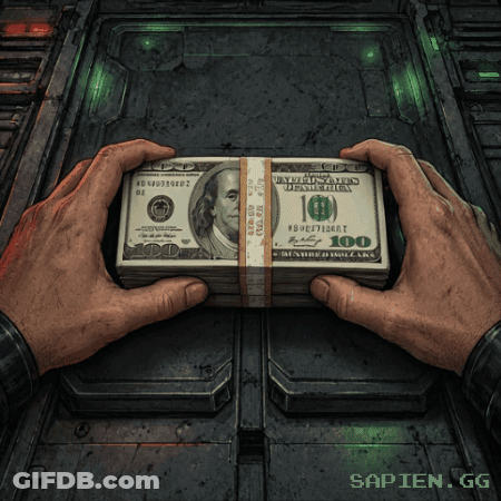 A Person Holding A Stack Of 100 Us Dollars GIF