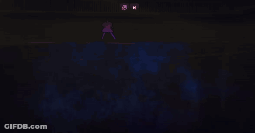 A Person In A Cage With The Letter M On The Top Right GIF