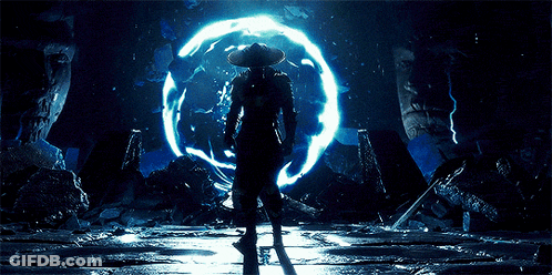 A Person In A Cowboy Hat Is Standing In Front Of A Glowing Circle GIF