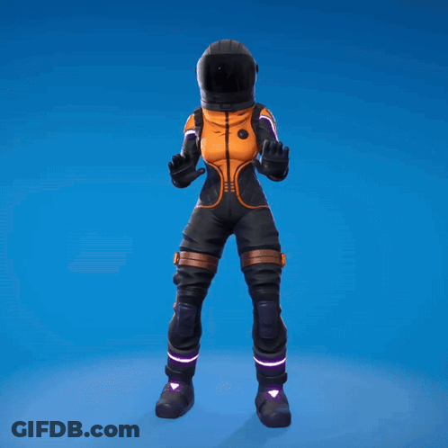 A Person In A Space Suit With A Helmet On Their Head GIF
