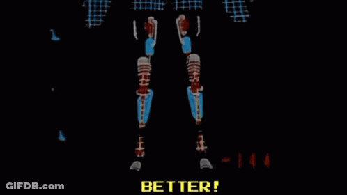 A Person In A Surgical Gown Is Being Examined By A Doctor And The Words Better Are On The Screen GIF