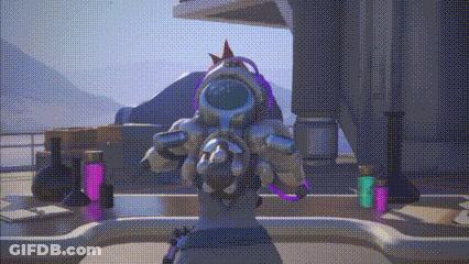A Person In A Unicorn Costume Is Holding A Gun In A Game . GIF