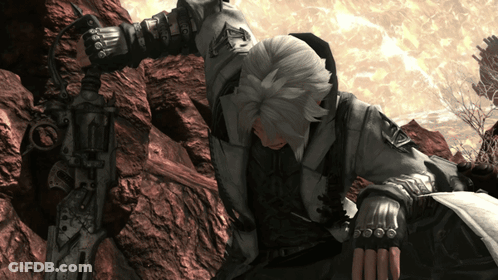 A Person In A Video Game Holding A Sword With The Letter G On It GIF