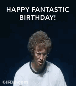 Person Covering Face Saying Happy Birthday GIF