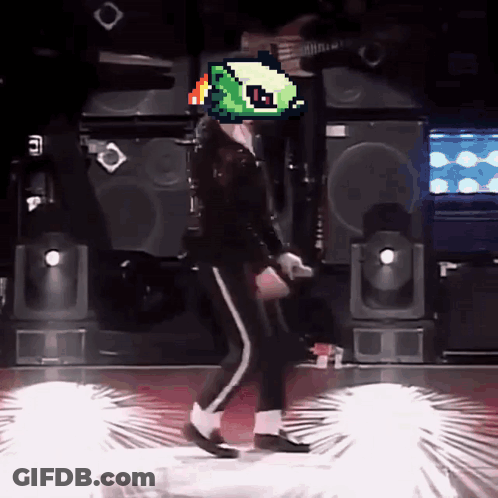 Person Dancing With Pixelated Head GIF