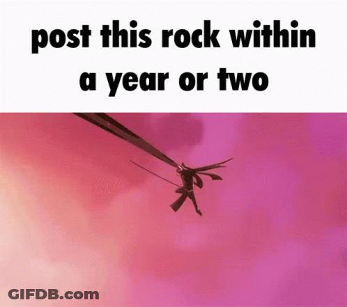 A Person Is Flying Through The Air With A Sword In Their Hand . GIF